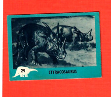 1961 NU-CARDS  DINOSAUR SERIES   #29  STYRACOSAURUS picture