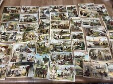 1880's GRIND YOUR COFFEE AT HOME Card LOT of 47 Arbuckle Bros Co. 3.5/4.5 States picture