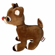 Rudolph Red the Nosed Reindeer 12” by 12”by 6”Plush Plays Music Nose Lights 2018 picture