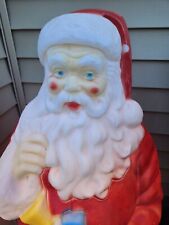 Vintage Empire Blow Mold Santa Claus W/ Stocking Christmas Decor Lights Up 40” picture