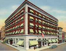 Vintage Linen Postcard Francis Scott Key Hotel Frederick Baltimore Maryland MD picture
