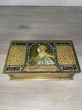 Whitman Salmagundi Art Nouveau Mosaic Candy Tin Box 1920s picture