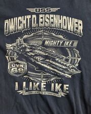 USS Dwight D. Eisenhower CVN 69 US Navy Aircraft Carrier T-Shirt picture