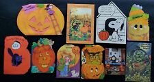 Lot Of Halloween Greeting Cards - Holiday - Used - No Envelopes picture