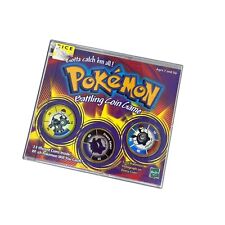 Vintage Pokémon 1998 Battling Coin Game Set Pack Polywhirl Gengar Magneton Used picture