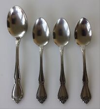 1881 ROGERS stainless ARBOR ROSE TRUE ROSE flatware 4pc SPOONS picture