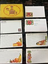 Vintage Here's What's Cooking Blank Recipe Cards In Box Vintage 1970's picture
