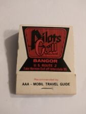 Vintage Matches From Pilot's Grill Restaurant Bangor Maine picture