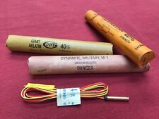 inert dynamite sticks with blasting cap, set of 3. Great for display, movie prop picture