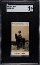 1908 COLONEL CODY BUFFALO BILL  Felix Potin Series 2 Card SGC 1 picture