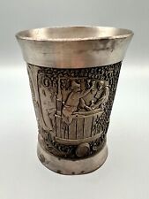 Vintage Authentic SKS Zinn Pewter cup Embossed 95% Germany 4