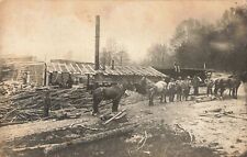 Lumber Mill Brookton New York Brooktondale? c1910 Real Photo RPPC picture