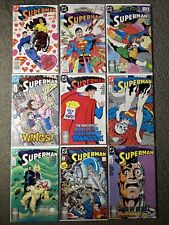 Superman Second Series 1987 lot of 9 No. 12-No. 20 bagged and boarded VG/NM picture
