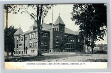 Oxford NY, Private Academy and Union School, New York c1905 Vintage Postcard picture