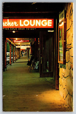 Vintage Postcard WY Jackson Lounge Cafe Bar Chrome ~13409 picture