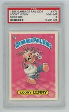 1985 Topps Garbage Pail Kids OS1 Series 1 LOONY LENNY 17b GLOSSY Card PSA 8 GPK picture