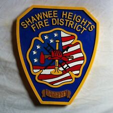 Shawnee Heights Fire Department 3d routed wood patch plaque sign Custom  picture