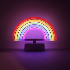Isaac Jacobs LED Neon Rainbow Tabletop Sign for Cool Light, Bedroom Decoration picture
