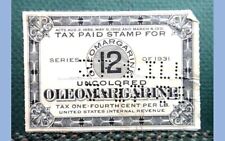 1931 antique TAX PAID STAMP for UNCOLORED OLEOMARGARINE 1/4cent LB picture