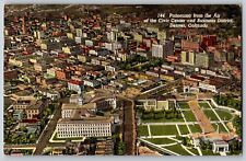 Denver, Colorado CO - Panorama from Air of the Civic Center - Vintage Postcard picture