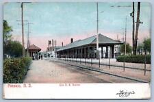1906 PASSAIC NEW JERSEY*ERIE RAILROAD TRAIN STATION*TO WHARTON NJ*NELLIE CURTIS picture