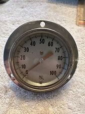 Antique Air Pressure Gauge Vintage Steampunk 0-100 lbs Ashcroft NY picture