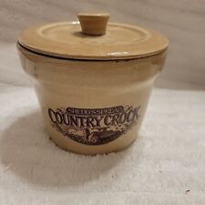 Vintage Country Crock Shedd's Spread Pottery Container Jar picture