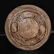 Genuine Ancient Middle Eastern Ceramic Pottery Bowl with Painted Calligraphy picture