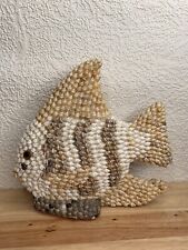 Vintage Seashell Art Angelfish Angel Fish Kitschy Fish Sculpture Figurine AS IS picture