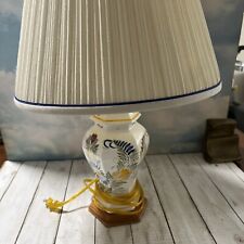 RARE FAB HENRIOT QUIMPER Soleil Yellow LAMP Made In France picture