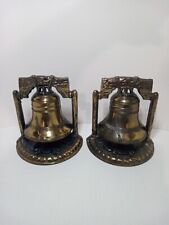  Vintage Cast Metal (hollow) 1974 LIBERTY BELL BOOKENDS picture