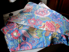 2 Vintage Collier Campbell Flower Botanical King Pillowcases 80's 90's Beautiful picture