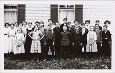 Williamsville Vermont Grammar School Children RPPC Kodak Photo Postcard picture