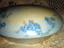 antique french limoges forget me nots trinket ring jewelry vanity box porcelain picture