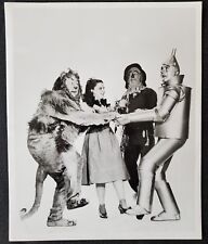 1939 Wizard Of Oz Garland Bolger Lahr Haley MGM Press 8x10 Gelatin Silver Photo picture