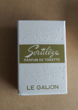 Vtg. SORTILEGE LE GALION 1/3 Oz Mini Perfume NEW FULL UNUSED Original Box FRANCE picture