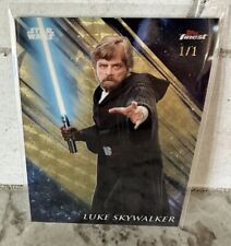 2018 Topps Finest Star Wars Luke Skywalker SP Superfractor 1/1 - Full Rainbow 🌈 picture