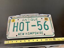 New Hampshire Antique Vanity License Plate With Vintage Plate Holder HOT-56 picture