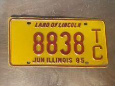 1985 Illinois License Plate Trailer # 8838 TC picture