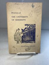 Vintage 1950’s Ole Miss Rebels Oxford Mississippi Campus Directory Johnny Vaught picture