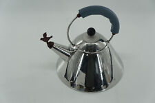 MICHAEL GRAVES ALESSI RED WHISTLE TEAPOT KETTLE STAINLESS INOX 430 ITALY picture
