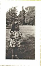 c.1950's Easter Dress Bow Young Girl Vintage Photograph  picture