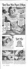 1948 CUT-RITE Wax Paper Baking Cooking Vintage Magazine Print Ad picture