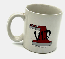 Vintage 1983 #1 V.I.P. Very Important Person Ceramic Coffee Mug Cup Clay in Mind picture