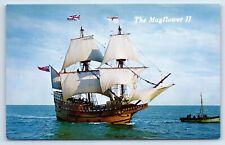 Postcard - The Mayflower II Plymouth Massachusetts Gift From Great Britain picture