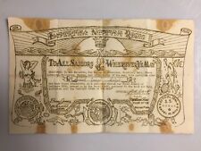 NEPTUNE REX WWII WW2 Certificate Found picture