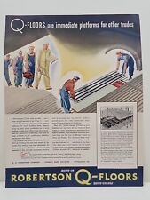 1942 Robertson Q-Floors Fortune WW2 Print Ad Q1 Quick-in Quick-Change Pittsburgh picture