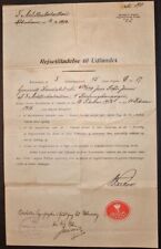 MYSTERY DANISH MILITARY DOCUMENT - 1912 picture