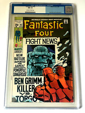 Fantastic Four #92 CGC 9.4 Marvel 1969 Silver Age Comic Book Kirby OW WHITE picture