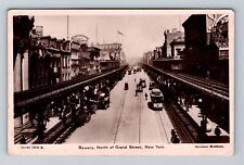 New York City NY, RPPC, Bowery, North Of Grand Street, Vintage Postcard picture